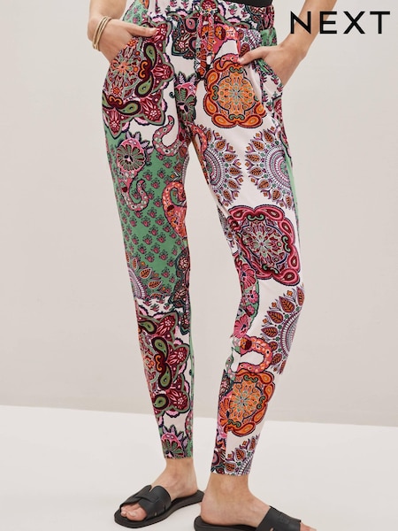 Paisley-Schalmuster, Pink - Jersey Joggers (C85944) | 14 €