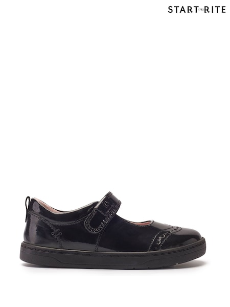 Start Rite Mysterious Black Patent Leather Mary Jane Shoes (C86174) | €27