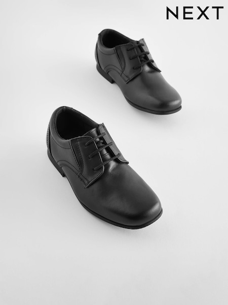 Black Standard Fit (F) School Leather Lace-Up Shoes (C86317) | 170 zł - 240 zł