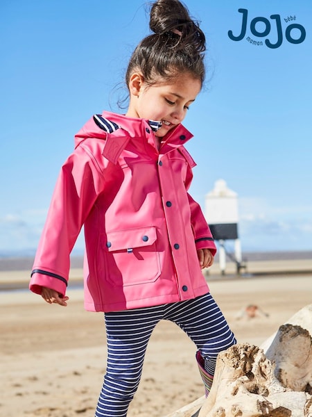 JoJo Maman Bébé Fuchsia Pink Waterproof Fishermans Jacket (C86850) | R$ 390 - R$ 410