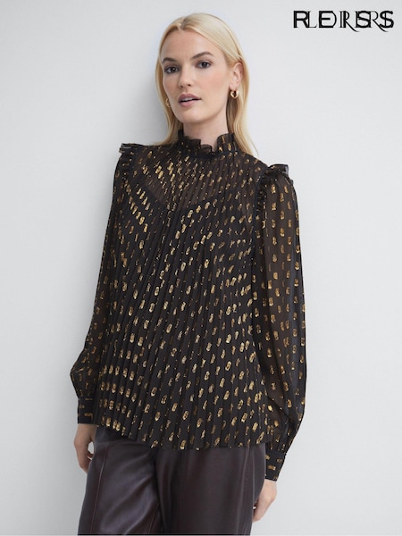 Florere Sheer Ruffle Blouse (C86997) | €212