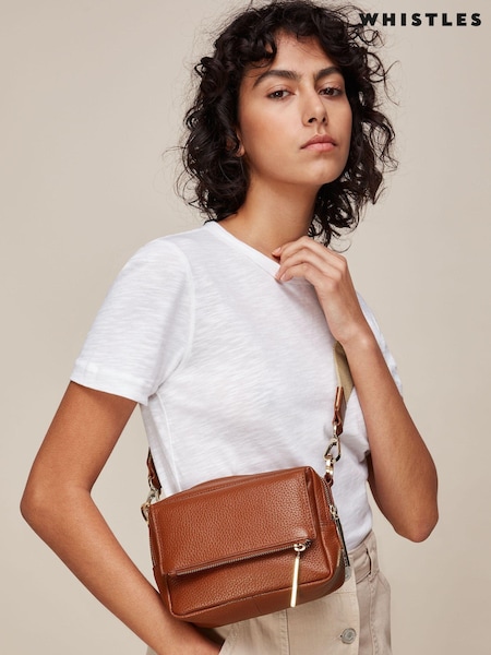 Whistles Brown Bibi Cross-Body Bag (C87100) | €171