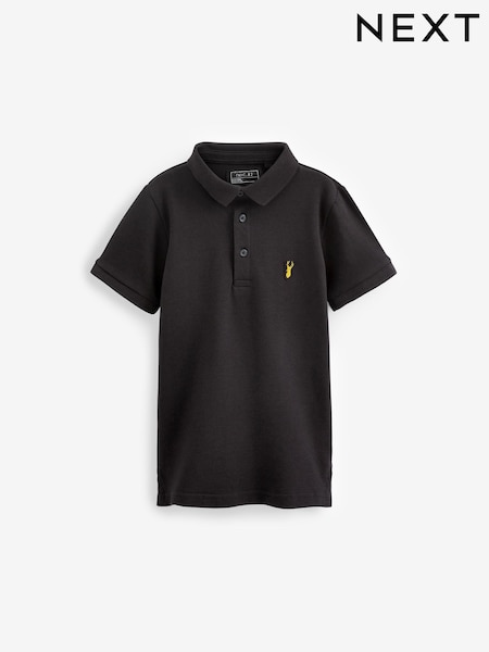 أسود - Short Sleeve Polo Shirt (3-16yrs) (C87171) | ‏36 د.إ.‏ - ‏ 61‏ د.إ.