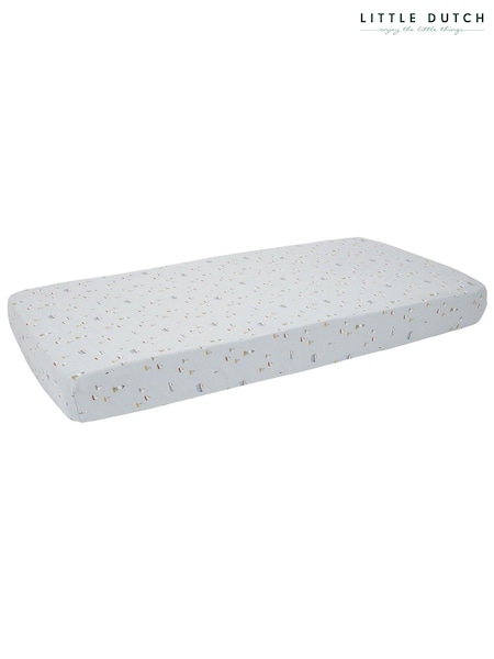Little Dutch Blue Sailors Bay 100% Cotton Fitted Bassinet Sheet (C87204) | €23