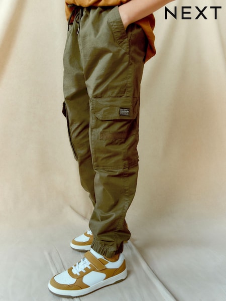 Khaki Green Cargo Trousers (3-16yrs) (C87386) | $26 - $34