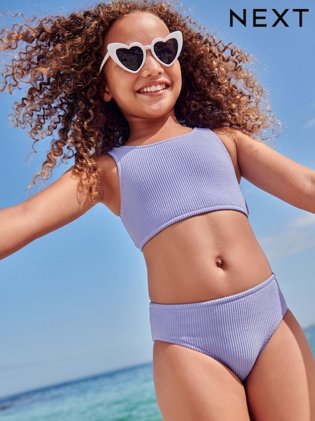 Lilac Purple Textured Bikini (3-16yrs) (C87505) | € 8 - € 10