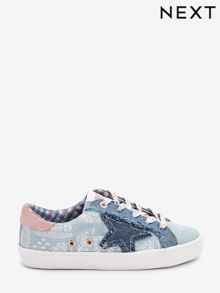 Denim Blue Star Lace-Up Trainers (C87592) | €23 - €31
