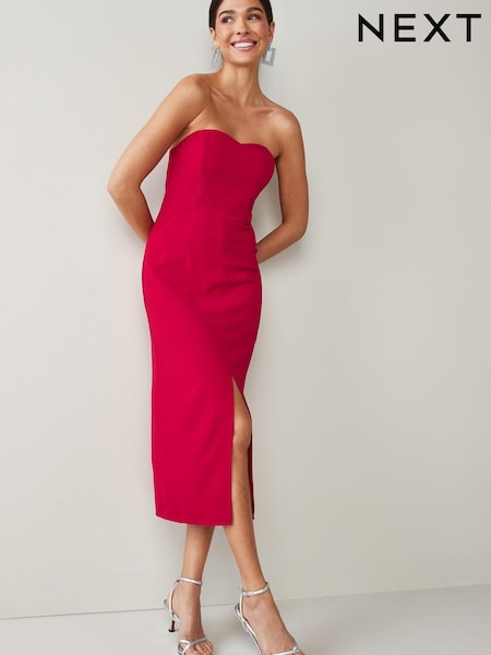 Red Strapless Fitted Dress (C88622) | € 38