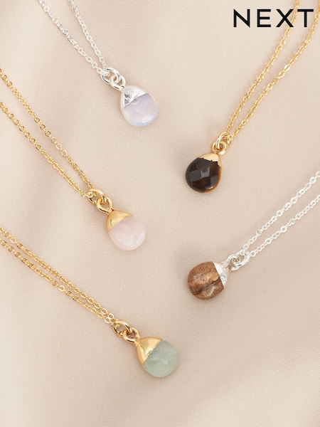 مطلي ذهب/مطلي فضة - Semi Precious Stone Necklace (C88929) | ‏25 د.إ.‏