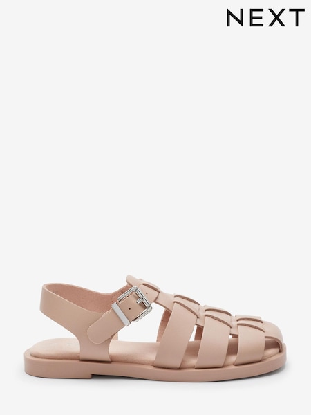 Blush Pink Leather Fisherman Sandals (C88932) | €7 - €9