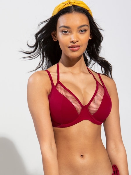 Pour Moi Red Padded Glamazon Bikini Top (C89166) | €24