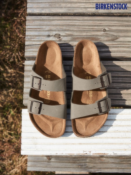 Birkenstock Stone Arizona Birko Flor Nubuck Sandals (C89308) | €119