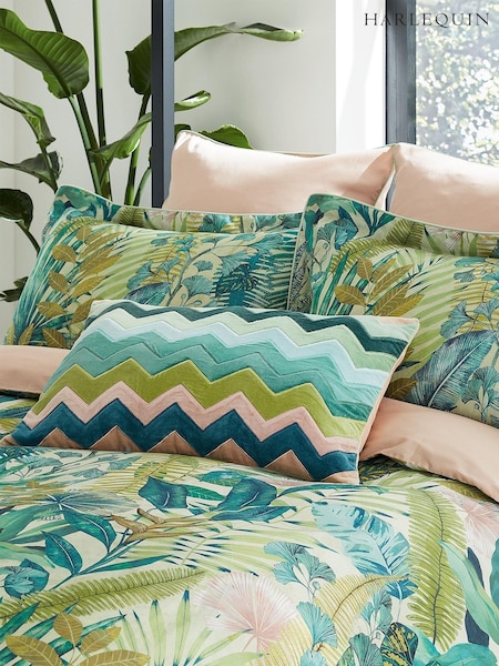 Harlequin Green 100% Cotton Floreana Cushion (C89441) | €74