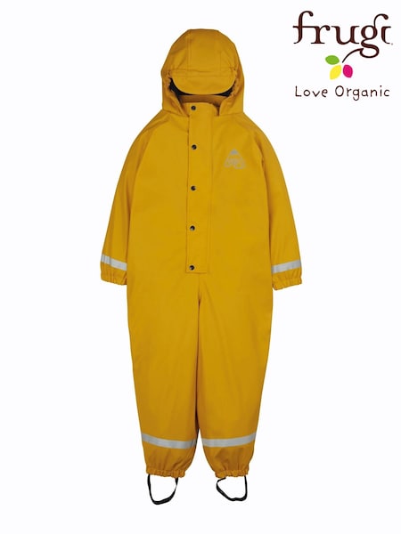 Frugi Yellow Waterproof All-in-one Puddlesuit (C90310) | €87