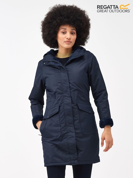 Bleumarin - Jachetă termică lungă impermeabilă Regatta Romine (C90582) | 300 LEI