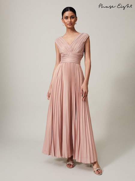 Phase Eight Pink Nelly Pleat Dress (C90938) | €218