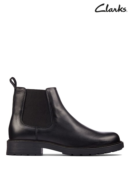 Musta - Clarks Leather Orinoco 2 Lane Boots (C91238) | €134