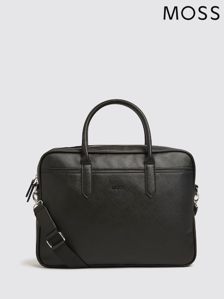 MOSS Black Saffiano Attache Bag (C91276) | €86