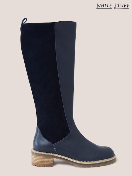 White Stuff Serena Leather Knee High Boots (C91692) | €62