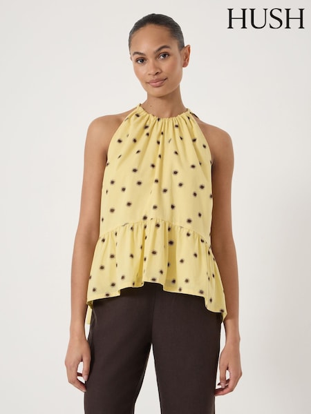 Κίτρινο - Hush Fable Gathered Halter neck Top