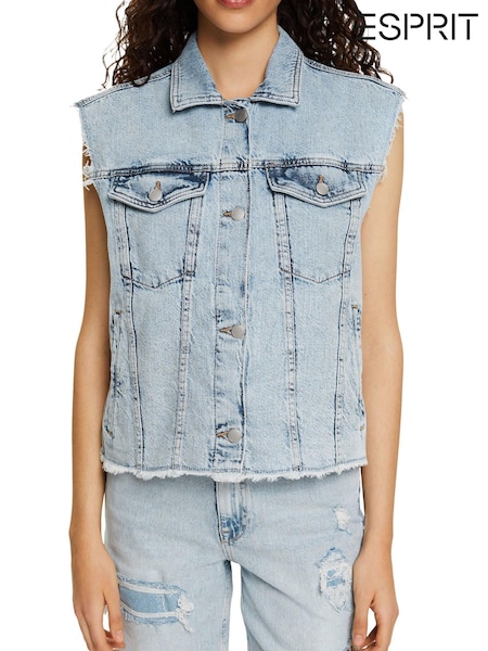 Esprit Blue Medium Wash Indoor Vest (C92404) | €46