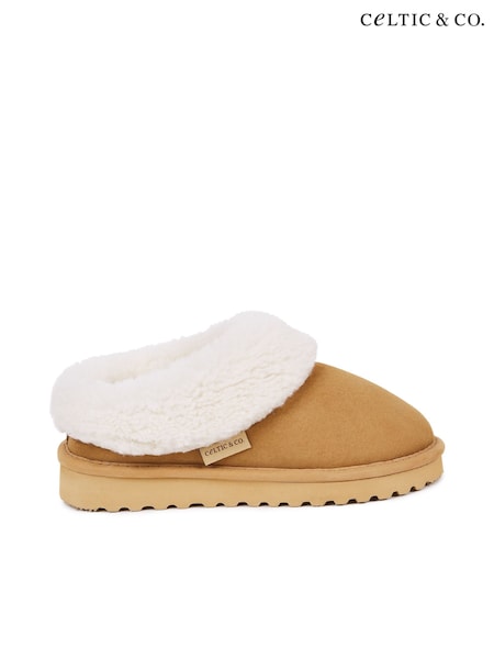 Celtic & Co. Cribba Brown Clog Slippers (C92518) | €131