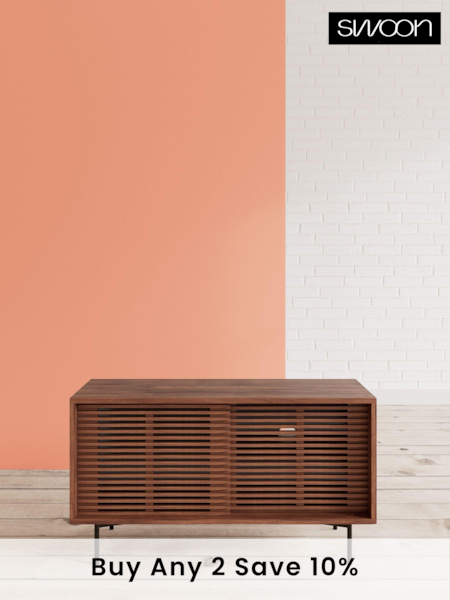 Swoon Brown Weaving TV Unit (C92772) | €732