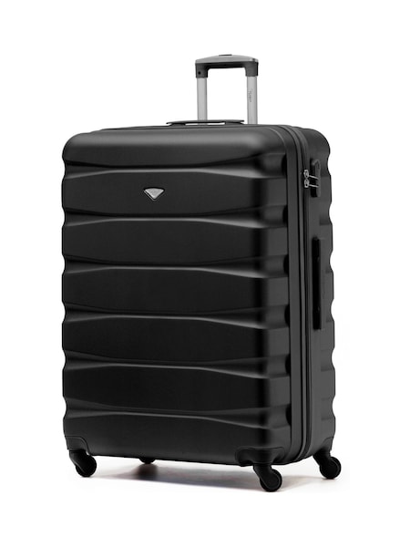 črna - Flight Knight Large Hardcase Lightweight Check In Suitcase With 4 Wheels (C92987) | € 105