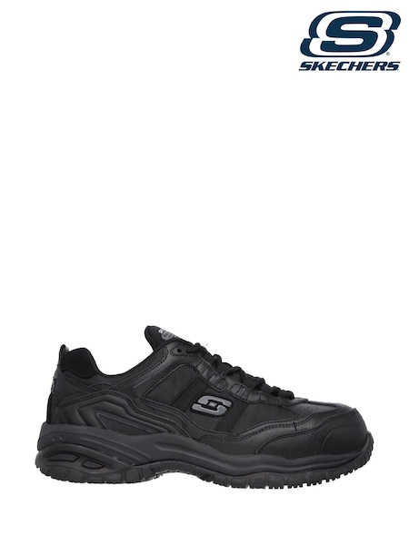 Skechers Black Mens Soft Stride Grinnell Slip Resistant Safety Shoes (C93035) | €118