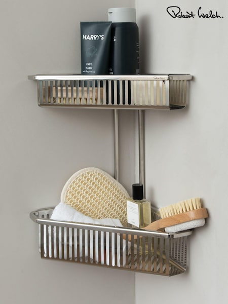 Robert Welch Burford Corner Shower Double Basket (C93172) | €245