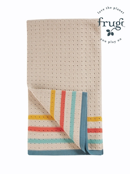 Frugi Grey Cosy Cellular Blanket (C93514) | €58