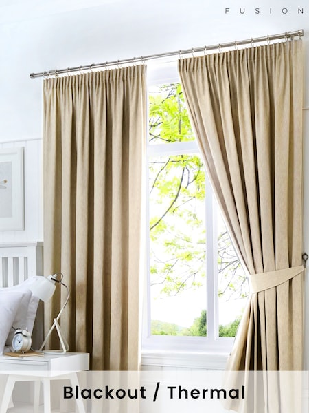 Fusion Dijon Blackout & Thermal Insulated Curtains (C93874) | €47 - €142