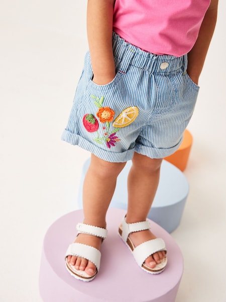 Denim Blue Crochet Shorts (3mths-7yrs) (C94028) | € 7 - € 8