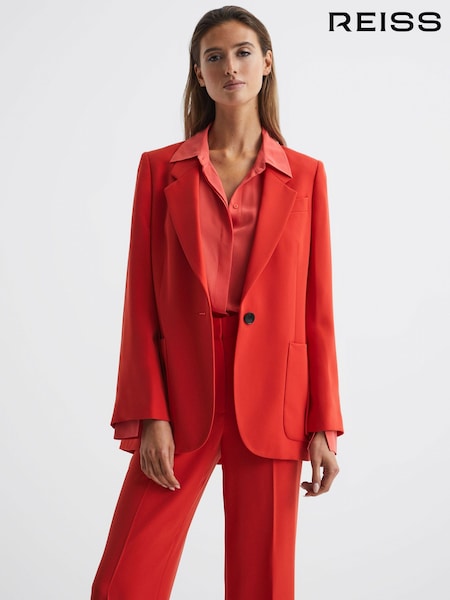Reiss Coral Maia Single Breasted Split Sleeve Tailored Fit Blazer (C94057) | € 418
