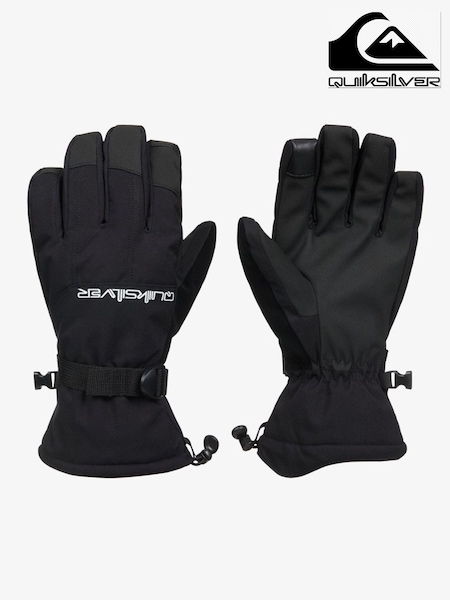Schwarz - Regular Quiksilver Mission Technical Snowboard Ski Gloves