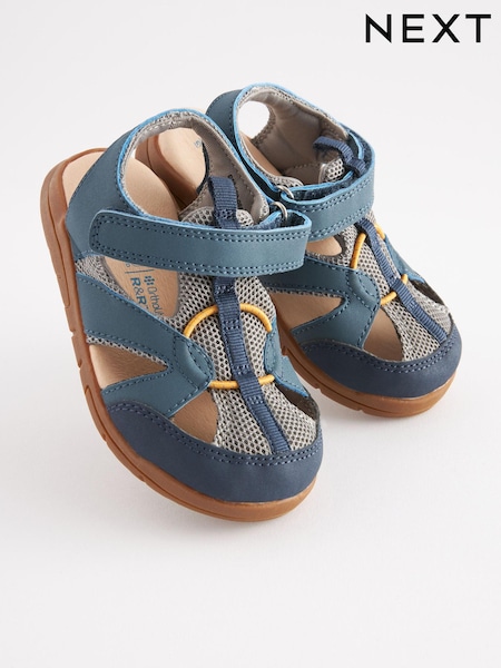 Синий - Closed Toe Touch Fastening Sandals (C94172) | €18 - €20