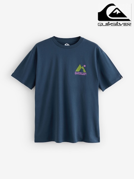 Blue - Regular Quiksilver Peak Short Sleeve T-shirt