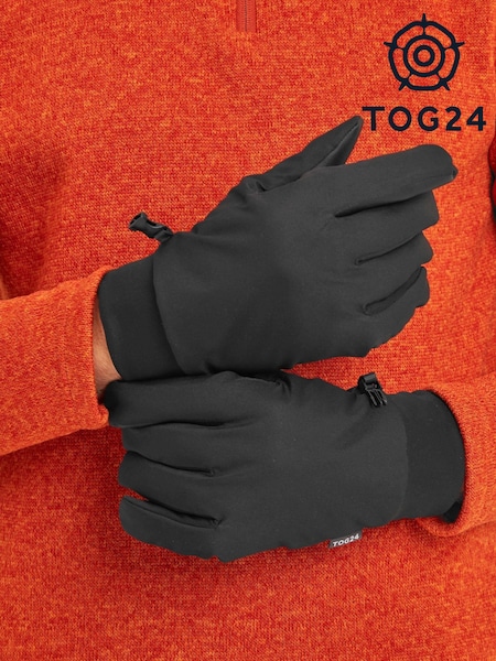 Tog 24 Black Tornado Winter Powerstretch Windproof Gloves (C94677) | €34