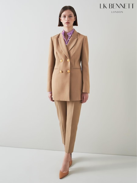 LK Bennett Natural Mariner Double-Breasted Jacket (C94990) | €445