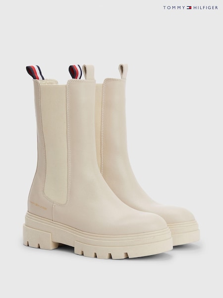 Tommy Hilfiger Natural Monochromatic Chelsea Boots (C95321) | €45