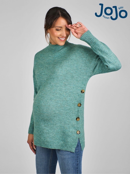 Salbeigrün - Jojo Maman Bébé Umstands- & Stillmode Pullover mit Stehkragen (C95402) | 63 €