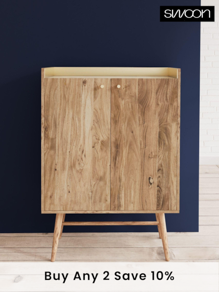 Swoon Natural Fresco Bar Cabinet (C95909) | €969