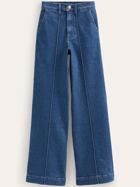 Boden Blue High Rise Smart Wide Leg Jeans (C96157) | €51