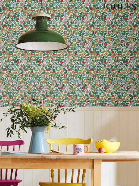 Joules Arts & Crafts Floral 10M Wallpaper (C96355) | 74 €