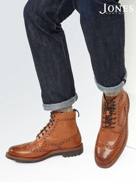 Jones Bootmaker Baker Street Goodyear Welt Black Ankle Boots (C96549) | ‏1,048 د.إ.‏