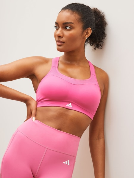 adidas Pink TLRD Impact Training High-Support Bra (C96746) | €13.50
