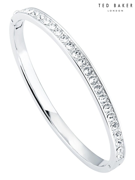 Silver ton - Ted Baker Clemara: Crystal Hinge Bangle (C97282) | kr1 160