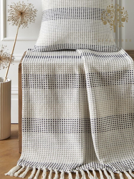 Appletree Blue Reva 100% Cotton Bedspread (C98094) | €27