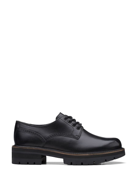 Clarks Black Orianna Derby Shoes (C99400) | €57