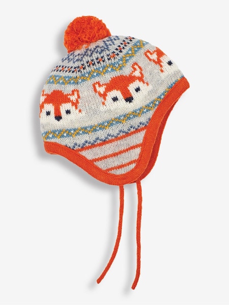 JoJo Maman Bébé Grey Fox Fairisle Pattern Hat (C99438) | 858 UAH
